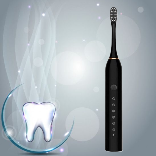 Електрична зубна щітка SONIC TOOTHBRUSH X-3 на акумуляторі зі змінними насадками від USB