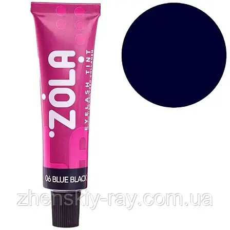 Фарба для брів ZOLA синьо-чорна (06 Blue Black)15 мл, фото 1