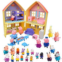 Ігровий набір - будинок з меблями та 25 фігурок "Свинка Пеппа" (Peppa Pig) арт. 8889-3