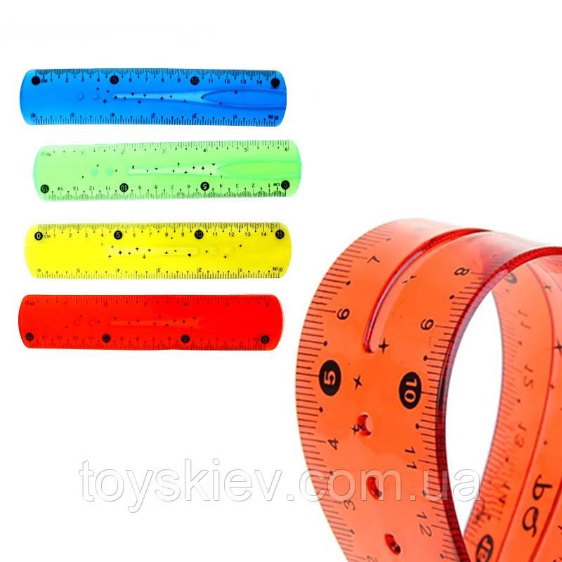 8015 Лінійка-незламайка 15 см., фото 1