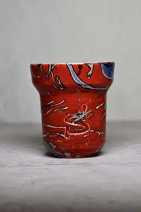 Чаша для кальяну Space&Solaris Hookah Bowl - “Ironman” (червоно-блакитна), фото 1