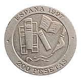 Іспанія 200 песет, 1997 Хасінто Бенавенте, фото 3