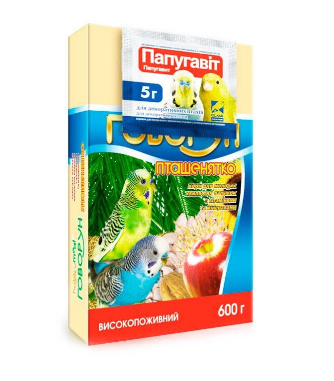 Корм Хоббі Міл Говорун Пташенятко для папуг 600 г, O.L.KAR
