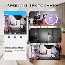 Годинник з прихованою камерою WiFi IP годинник з камерою відеоспостереження настільний годинник з прихованою камерою акумуляторний, фото 5