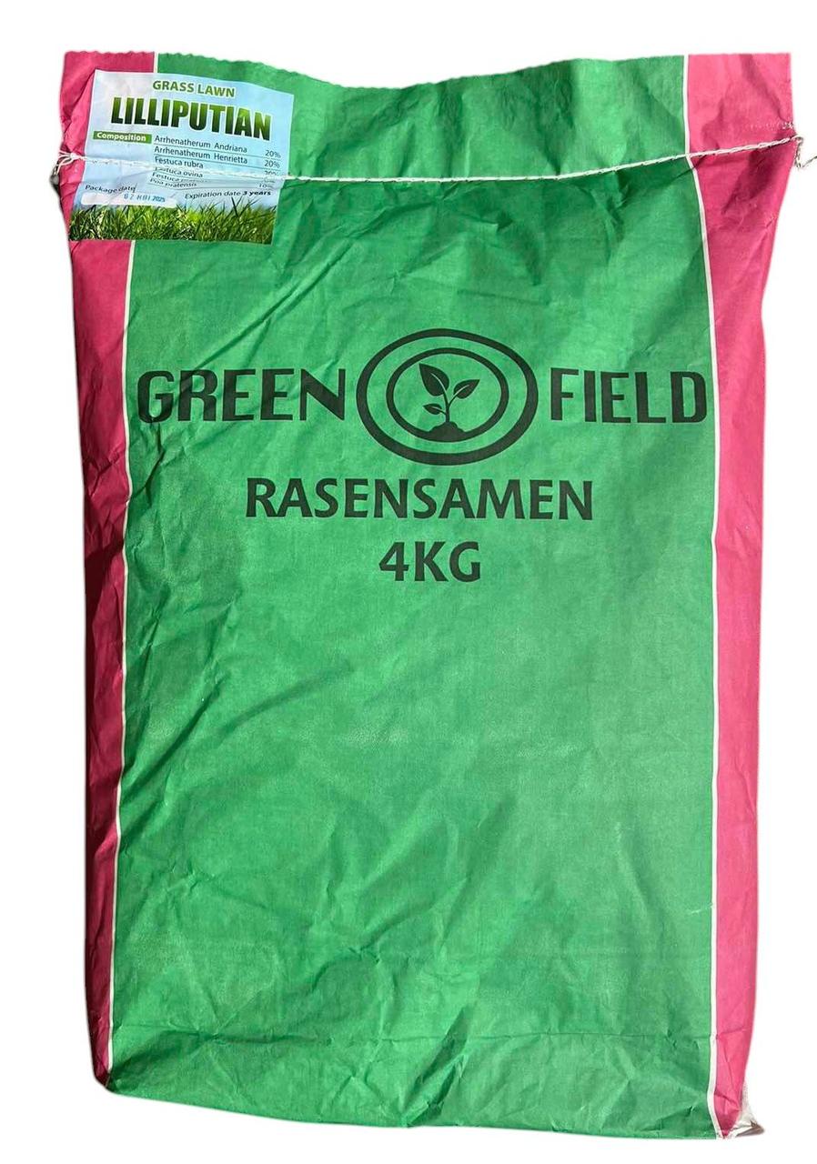 Газонна трава Ліліпут 4кг ТМ Green Field RasenSamen