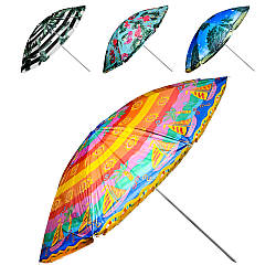 Зонт пляжний "Designs" 1.8 м з нахилом срібло