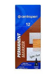 Маркер Centropen Permanent тонкий чорний