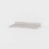 Полиця навісна для книг і квітів на стіну вітальні | Полички на стіну для офісу та спальні з ЛДСП 440 мм, фото 2