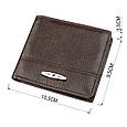 Гаманець чоловічий флотар шкіряний TAILIAN 18999 Темно-коричневий, фото 4