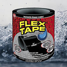 Супер міцна ізолента FLEX TAPE водонепроникна стрічка, скотч 150 х 10 см чорна (HF-03)