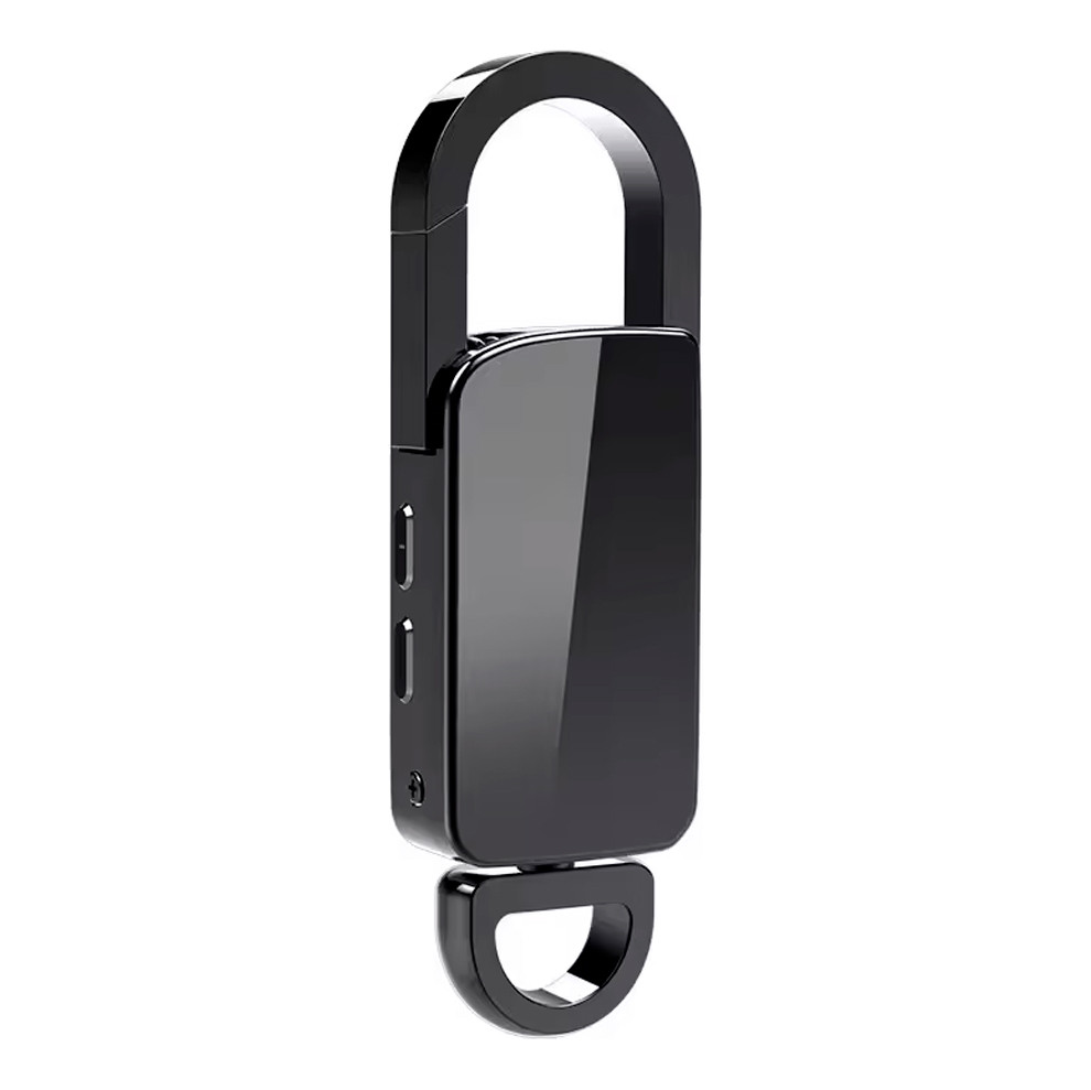 Міні диктофон Цифровий брелок 16 Гб голосова активація металевий Універсальний Чорний