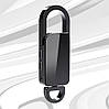 Міні диктофон Цифровий брелок 16 Гб голосова активація металевий Універсальний Чорний, фото 8