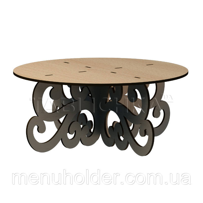 Підставка для торта дерев'яна, фото 1