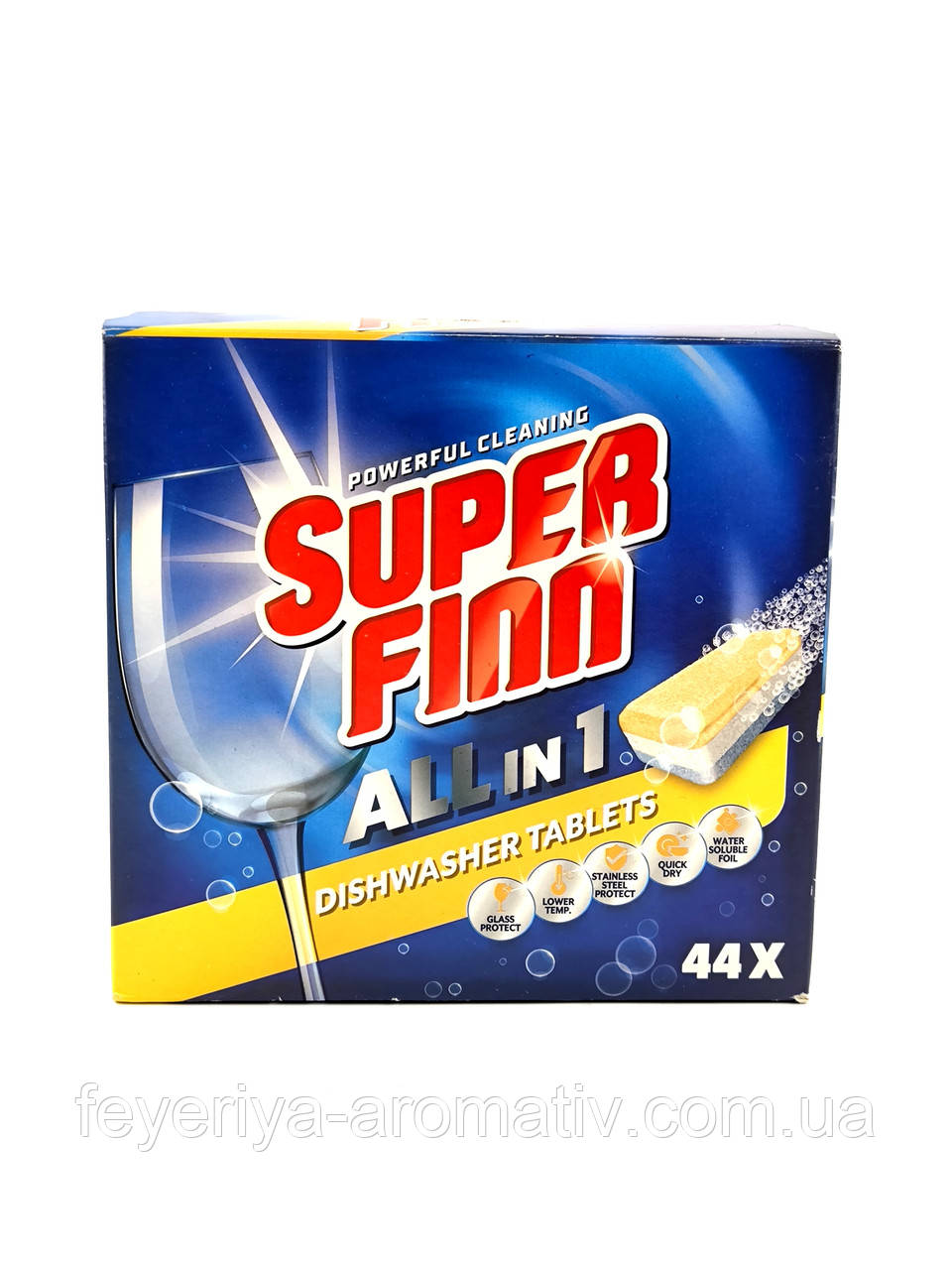 Таблетки для посудомийної машини Super Finn All in 1 44 шт Нідерланди, фото 1