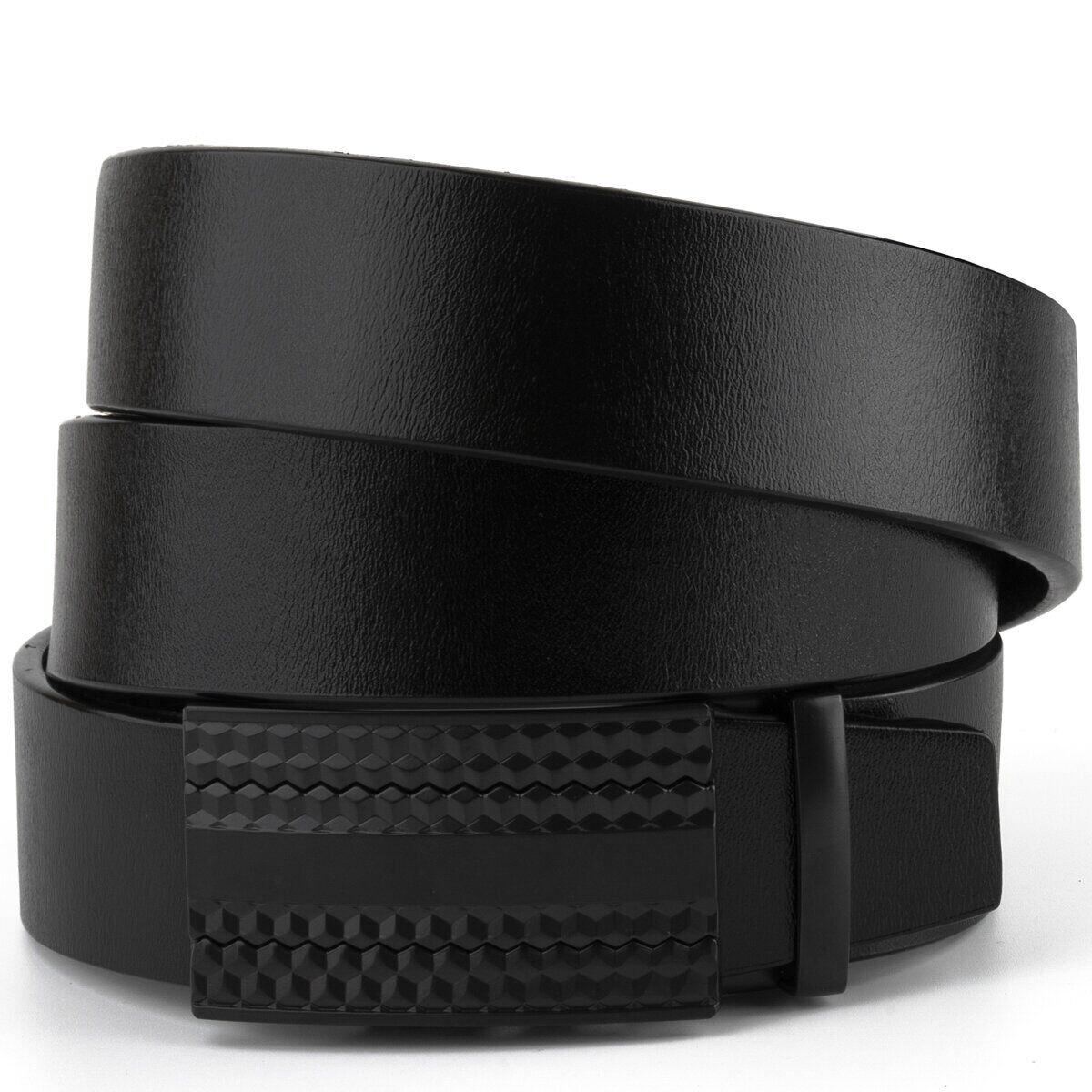Ремінь чоловічий з автоматичною пряжкою мозаїка Vintage 20299 Чорний, фото 1