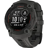 Смарт-часы Garmin Instinct E 45mm Black with Charcoal Band мощный корпус c GPS, пульсометром и стильным дизайном