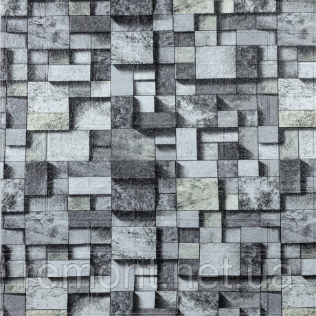 №45 Самоклеюча 3D панель для декорування стін 77×70 см товщина 3 мм, фото 1