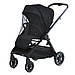 Коляска дитяча 2 в 1 люлька/прогулянковий блок, дощовик, москітна сітка, сумка, ME 1126 GENESIS Jet Black, фото 3