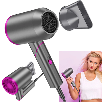 Фен для волосся з регульованою швидкістю і температурою електрофен з іонізацією потужний 1600Вт Hoco Plus (EU)