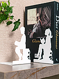 Підставка тримач для книг металевий,стоппер для книг,букенд, фото 7