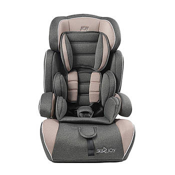 Автокрісло з бустером JOY (група 1-2-3, вага 9-36кг) 8690-15 Сіре
