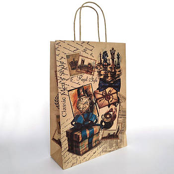 Пакет з крафту 24х34х9, №191 Men's style