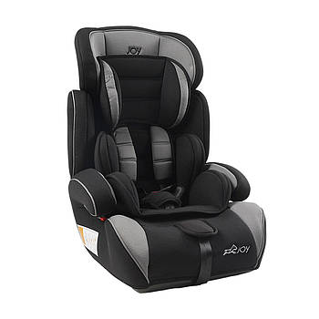 Автокрісло з бустером JOY (група 1-2-3, вага 9-36кг) 7045-21 Чорно-сіре