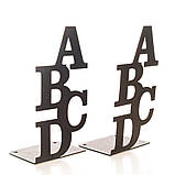 Підставка тримач для книг металевий,стоппер для книг,букенд, фото 3