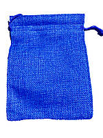 Мішечок джут для карток таро 18*13 см, синего кольору