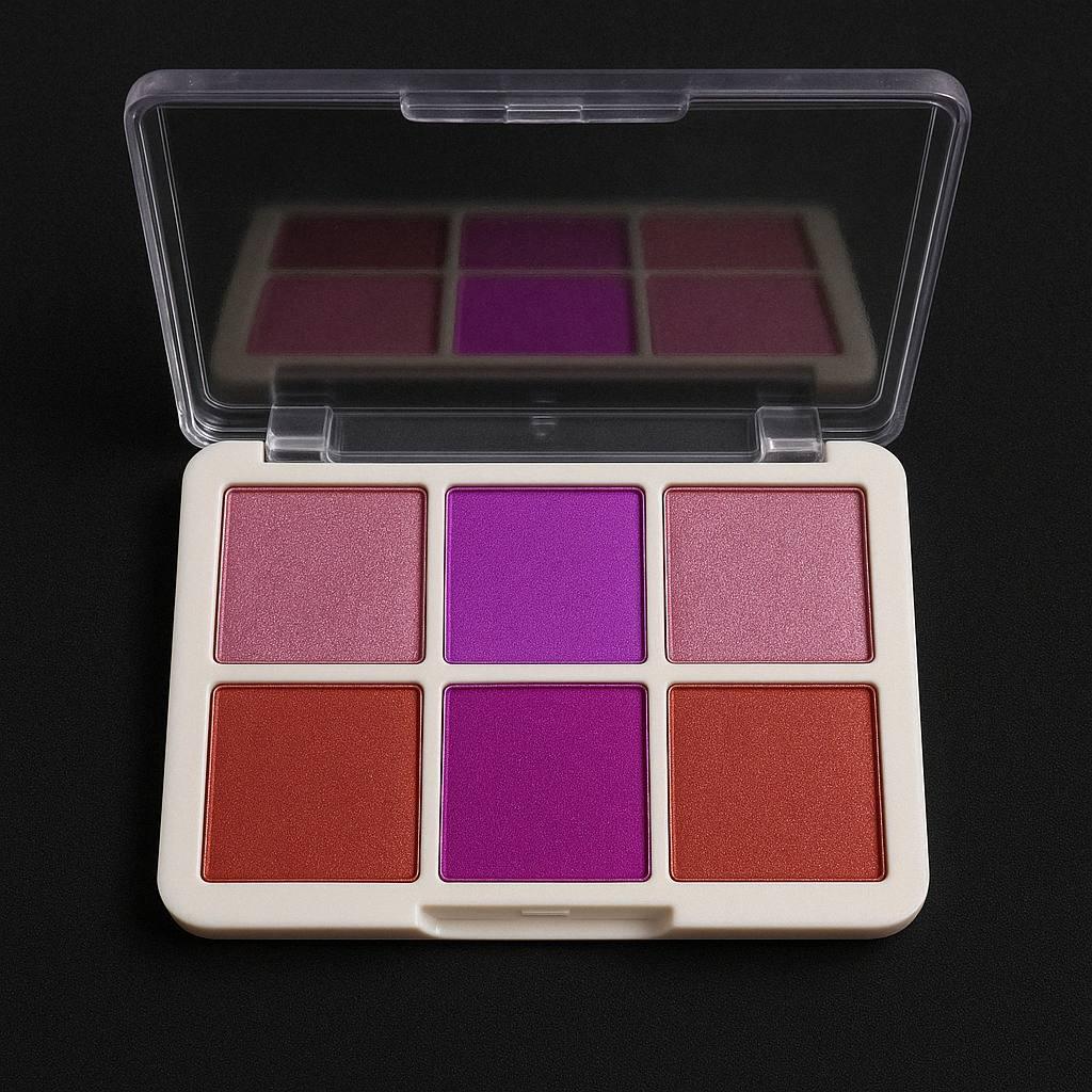 Новинка! Втирка для дизайну нігтів 6 в 1 (палетка) №08