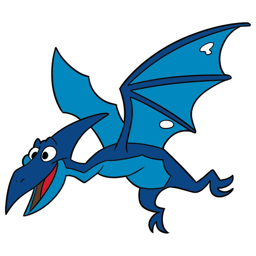 Дитяча розмальовка на полотні "Птерозаврик" 15056-AC 25х30 см, фото 1