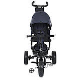 Дитячий триколісний велосипед-коляска з батьківською ручкою Turbo Trike MT 1005-9, фото 3