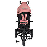 Дитячий триколісний велосипед-коляска з батьківською ручкою Turbo Trike MT 1007-7, фото 2