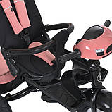 Дитячий триколісний велосипед-коляска з батьківською ручкою Turbo Trike MT 1007-7, фото 7