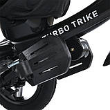 Дитячий триколісний велосипед-коляска з батьківською ручкою Turbo Trike MT 1006-1, фото 5