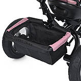Дитячий триколісний велосипед-коляска з батьківською ручкою Turbo Trike MT 1006-6,, фото 7