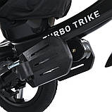 Дитячий триколісний велосипед-коляска з батьківською ручкою Turbo Trike MT 1007-2, фото 4