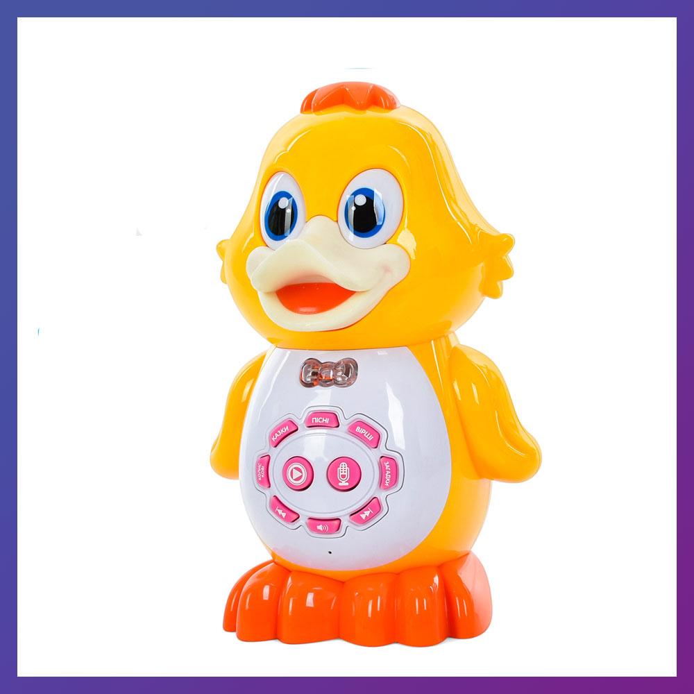 Дитяча інтерактивна іграшка Limo Toy FT 0042 Розумна утінка українською мовою, фото 1