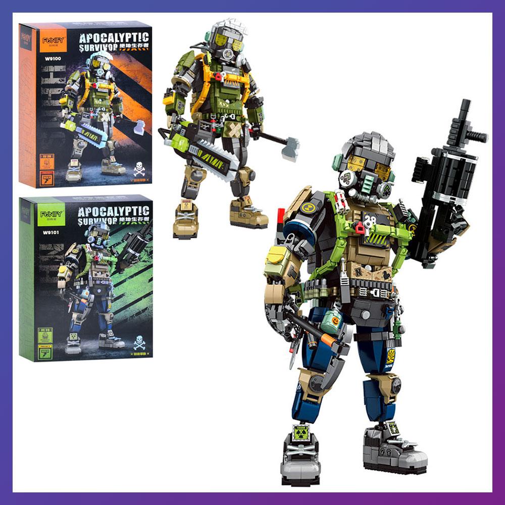 Дитячий конструктор- воїн робот W9100-01, фото 1