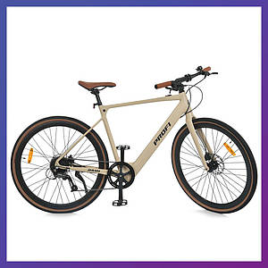 Електровелосипед двоколісний для дорослих Profi MEB 700C DASH-3 28 дюймів 48V10AH 250W Бежевий