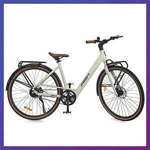 Електровелосипед двоколісний для дорослих Profi MEB 700C NOVA-2 28 дюймів 48V10AH 250W Сірий матовий