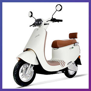 Скутер на акумуляторі двоколісний для дорослих і підлітків Profi MES 1028-2 VIVA 72V23AH 600W Білий