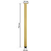 Ніжка регульована з металу 730 мм 1 шт Золото, фото 2