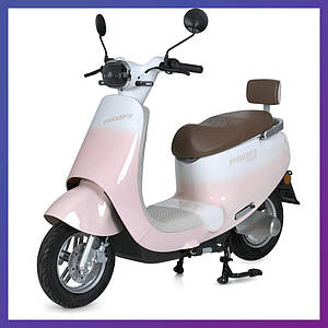 Скутер на акумуляторі двоколісний для дорослих і підлітків Profi MES 1028-3 VIVA 72V23AH 600W Рожевий 45 км/год