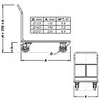 Візок платформовий 800Х1500 мм, вантажний візок зі зварною ручкою, ручний візок РПТ (З) -015-200 М, візок з платформою, фото 4
