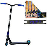 Самокат трюковий двоколісний для дітей від 5 років ITRIKE SR 2-068-1-BBL Чорний, фото 2