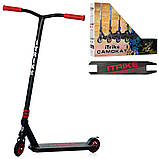 Самокат трюковий двоколісний для дітей від 5 років ITRIKE SR 2-068-1-BR Чорний, фото 2