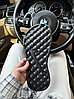 Чоловічі тапки Nike шльопанці Найк чорно білі сланці тапочки літні на липучці, фото 8