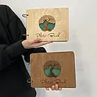 Крафтбук "Дерево" з темною обкладинкою та бежевими сторінками, фото 10