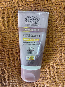 Зволожувальний крем для обличчя проти зморщок Єва колаген із сонцезахисним фільтром Spf 50 Єгипетська